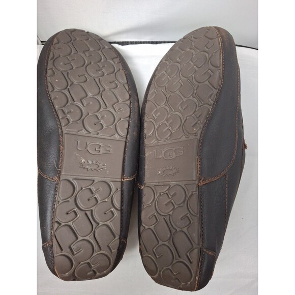 UGG Men\'s Ascot Leather Slipper Brown Size 14 main image 9